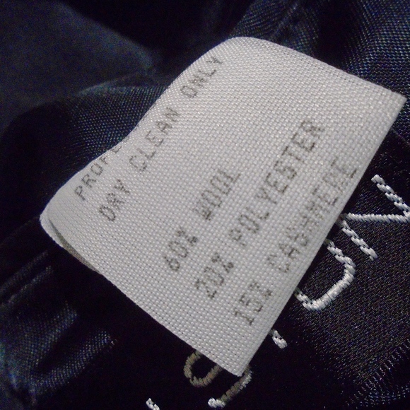 HALSTON Long Wool/Cashmere Winter Coat 44R **FIRM PRICE** - Picture 6 of 8